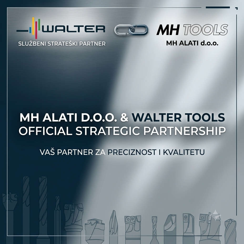 Vizual o partnerstvu MH Tools i Walter Tools